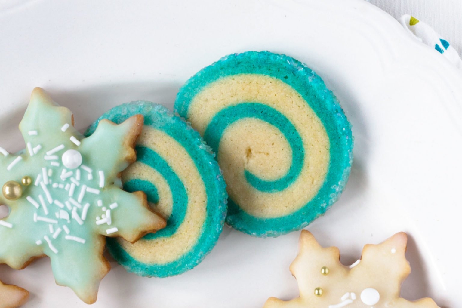 Sparkling Blizzard Swirl Cookies