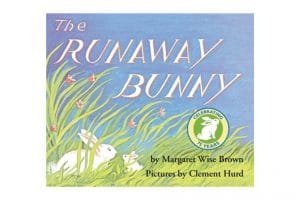 Book cover of two bunnies in the grass