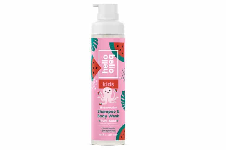 shampoo bottle with watermelon graphics