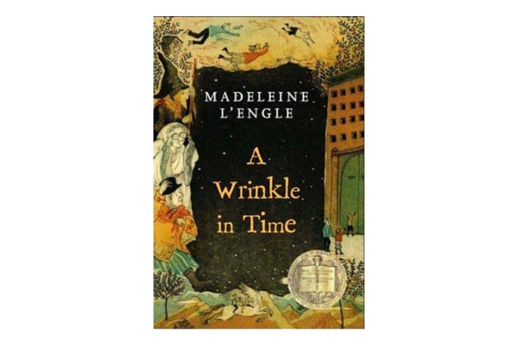 book cover with magical characters and locations scattered across the cover