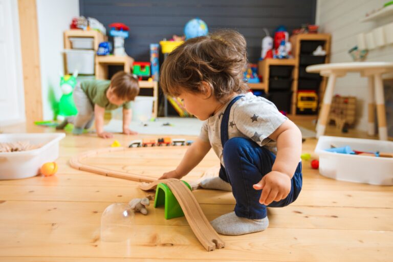 children playing at daycare