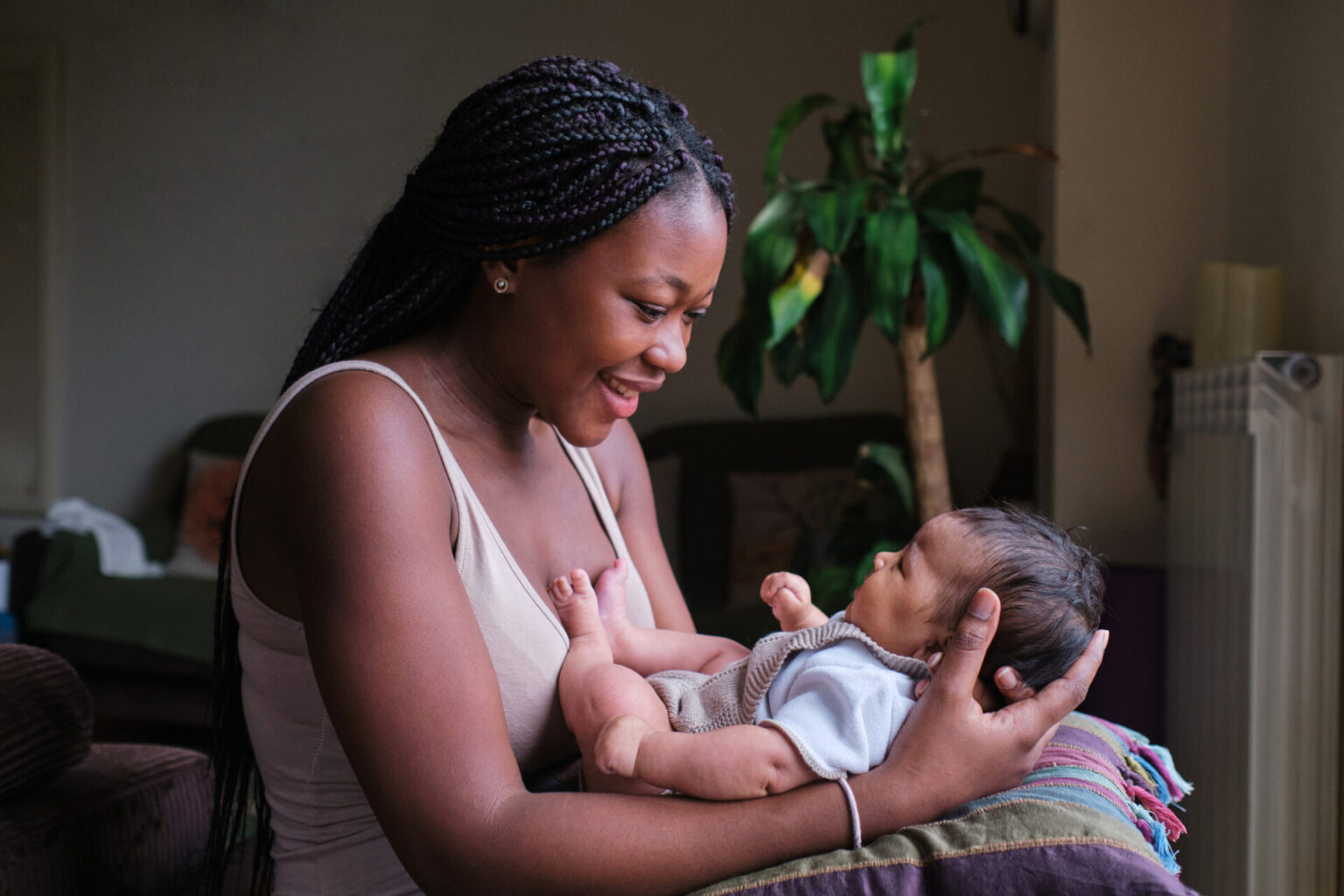 Mom with newborn, for is it difficult for moms to get the prenatal and postnatal nutrition they need