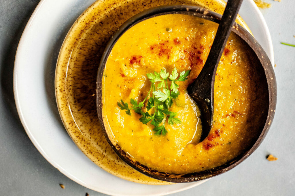 bowl of creamy butternut squash