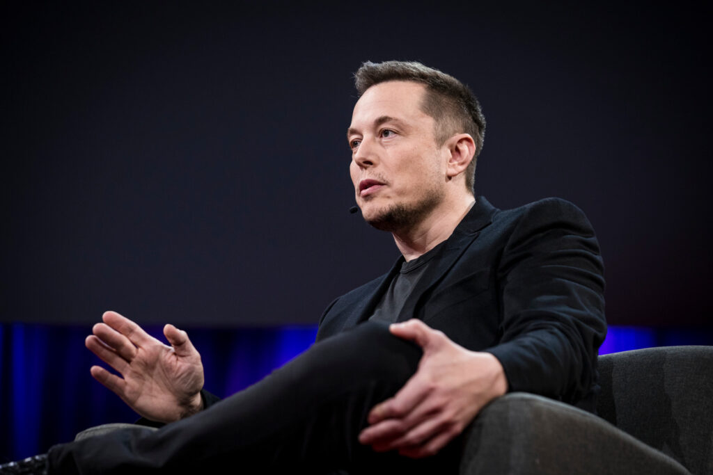 Elon Musk in Vancouver at TED, to illustrate Musk and Grimes' co-parenting struggles