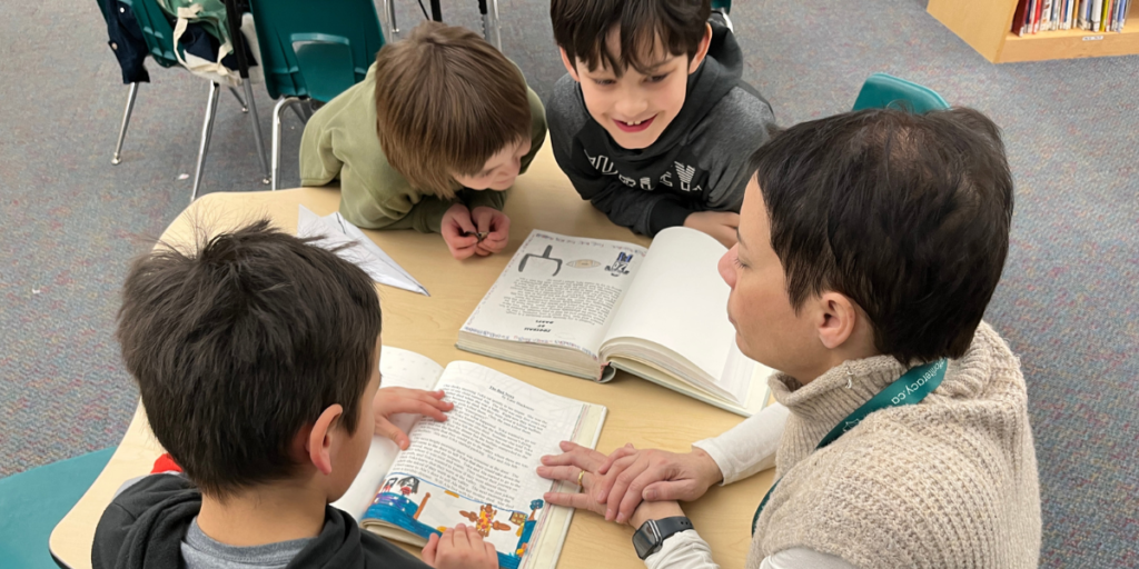 United for Literacy - tutor helping kids read