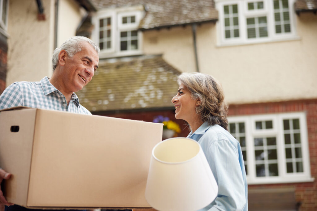 Grandparents moving out of their home, to show the upsides of downsizing