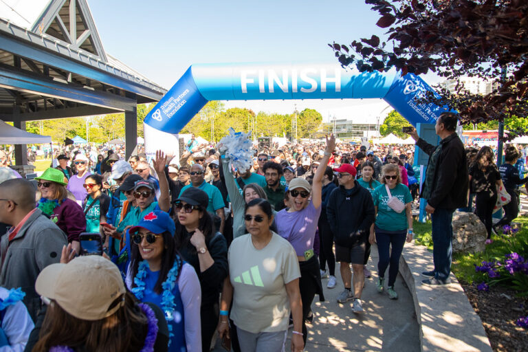 Walk For Health Finish Line