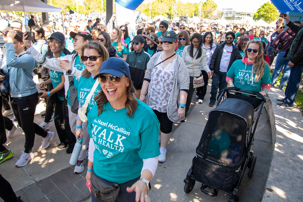 People walking in Walk for Health 