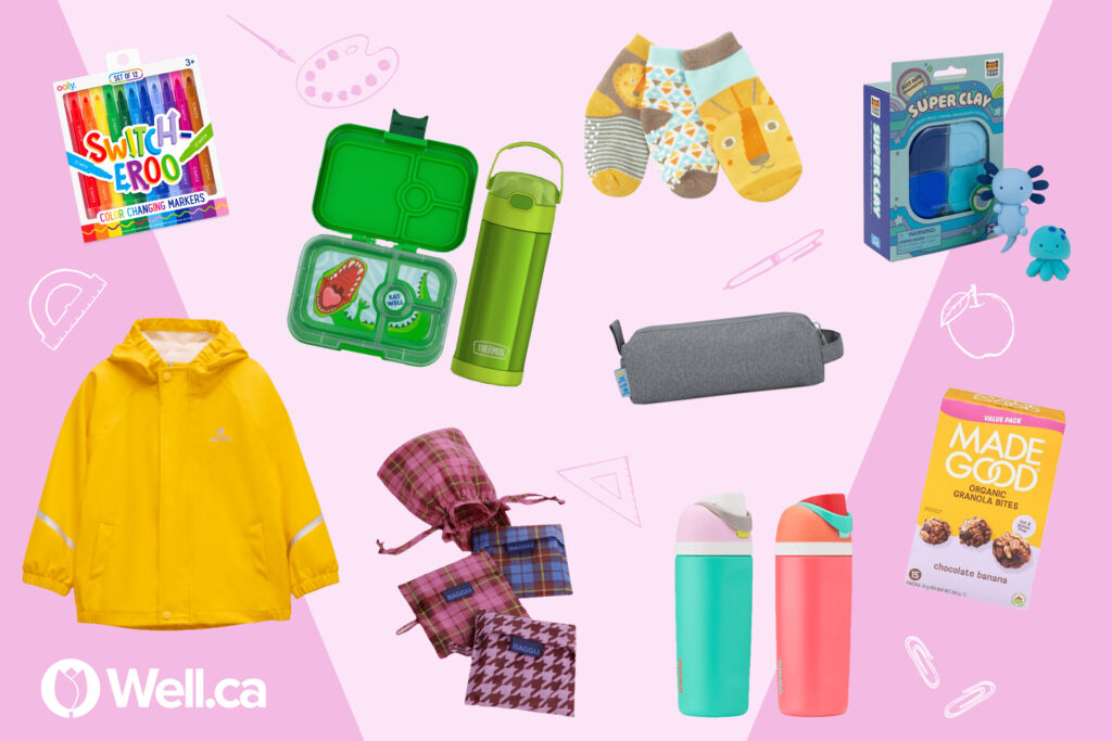 Well.ca back to school product shots